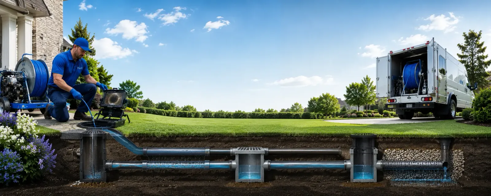 Outdoor drain cleaning information for Vanderbilt, TX
